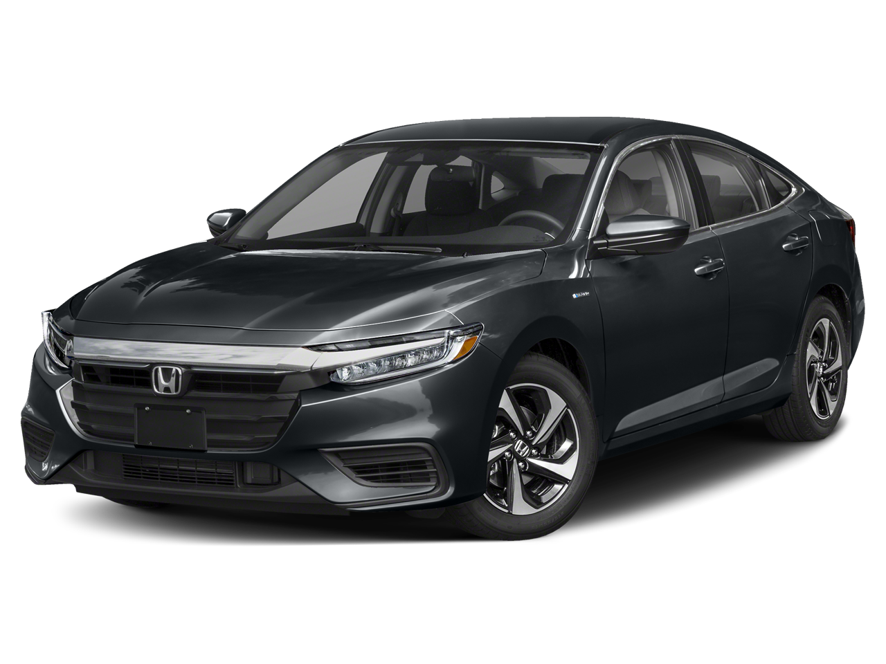 2021 Honda Insight EX in Cosmic Blue Metallic — front three-quarter view
