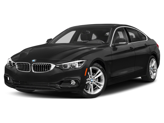 2018 BMW 4 series 430i in Black Sapphire Metallic — front three-quarter view