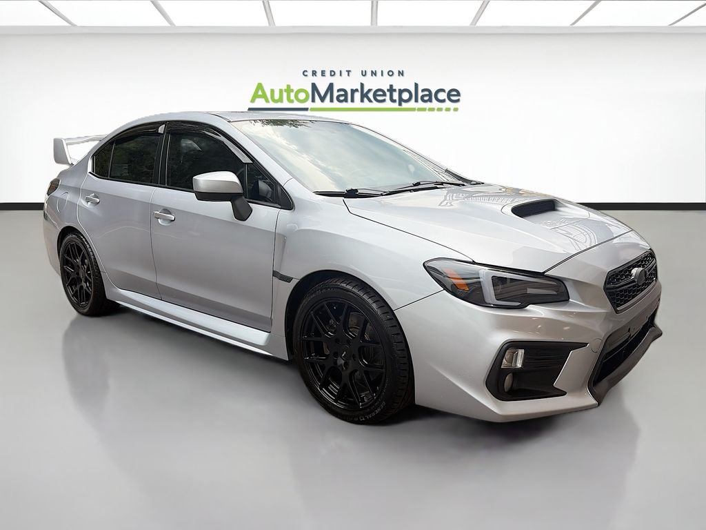 2020 Subaru WRX Premium in Ice Silver Metallic — front three-quarter view